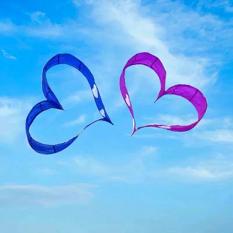 Free Shipping 3d kites heart kites flying nylon kites factory Outdoor toys crank for kite flying kites for children kite flying