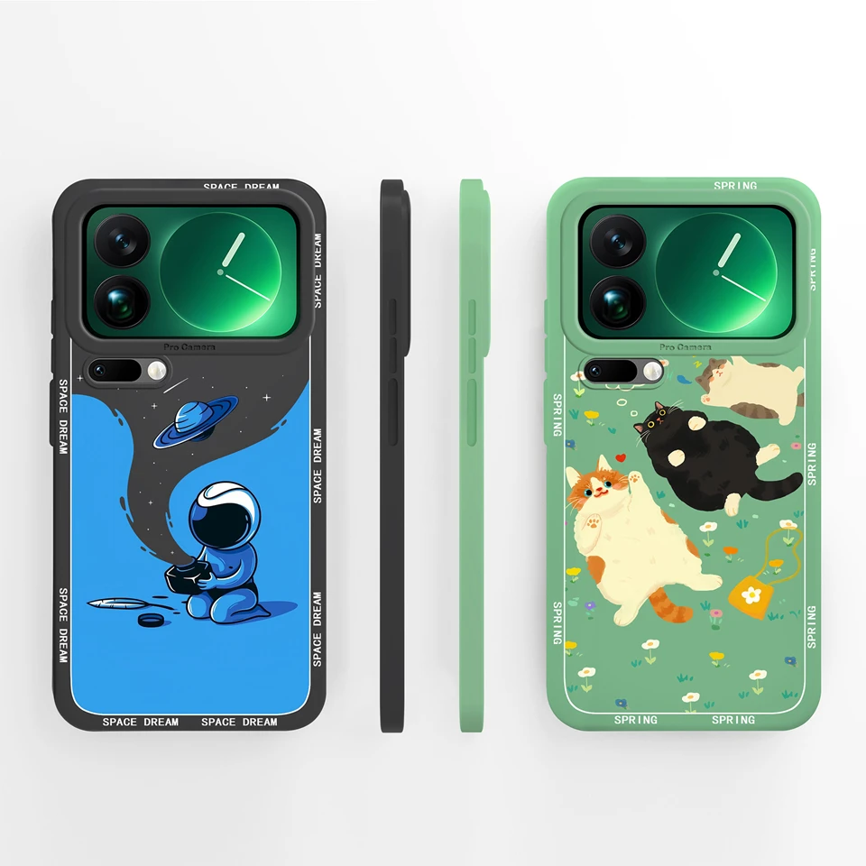 For Xiaomi17 17Pro 17ProMax Case Pink Bowknot Tulip Antifouling High Quality Housing For Xiaomi 17 Pro Max Xiaomi17ProMax Capa