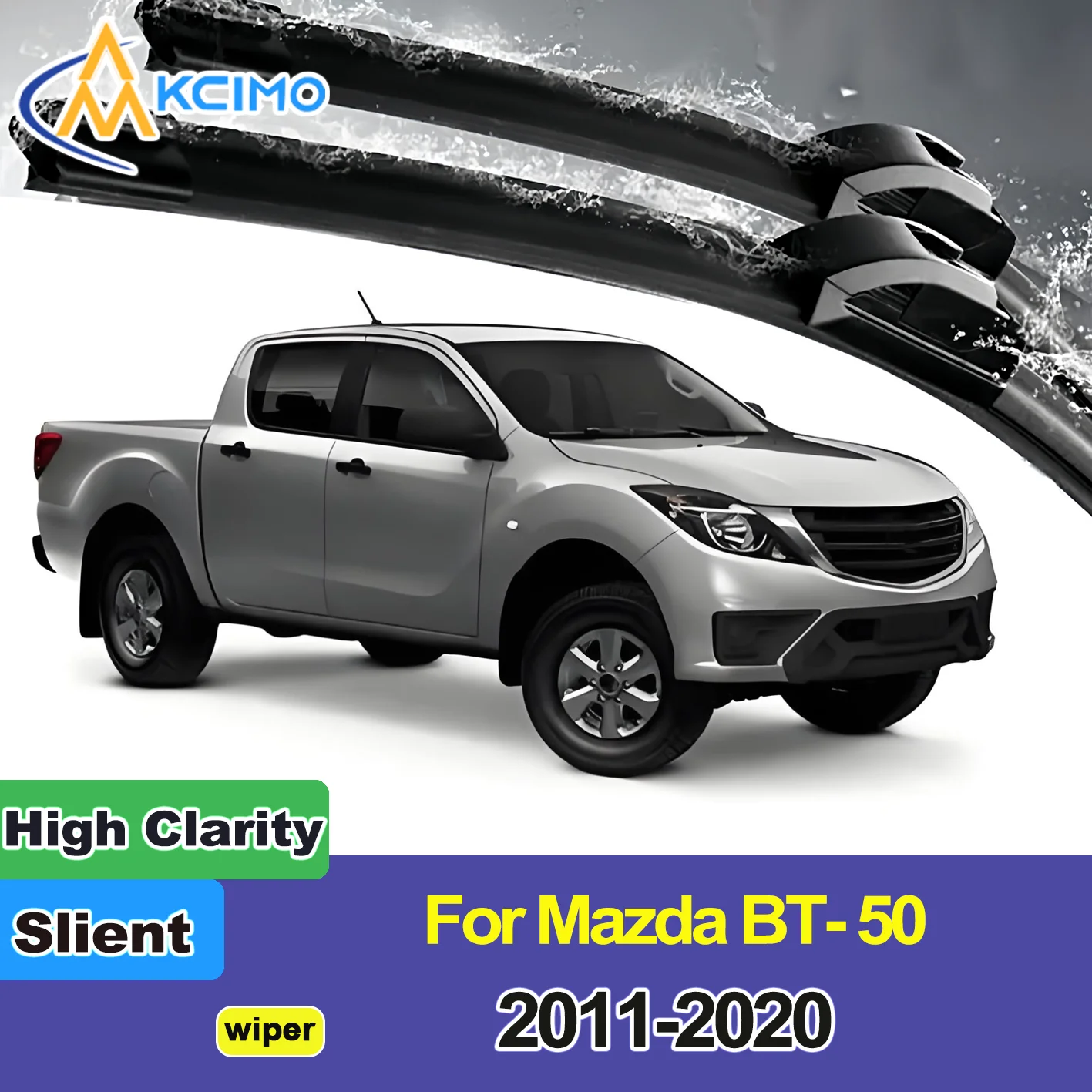

2PCS New Front Windshield Wiper Blade for Mazda BT-50 UP/UR 2011-2020 Front Windshield Auto Wipers Blade Accessories 2020 2019