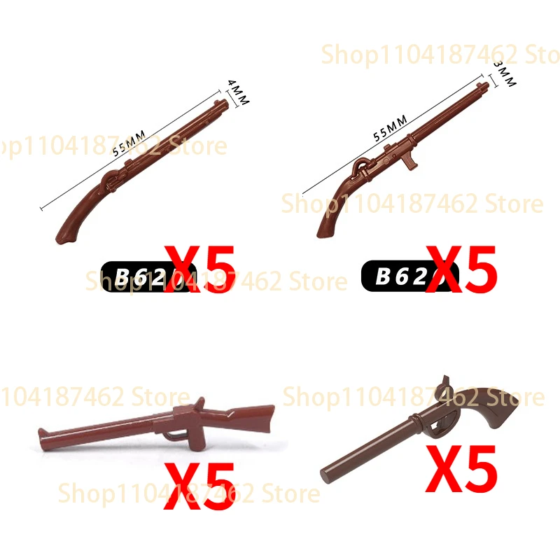 MOC Militär-Figuren Soldaten-Zubehör Bausteine Film-Charaktere Waffen Gewehr Speer Pfeil Schwert DIY Mini-Bausteine Spielzeug H28