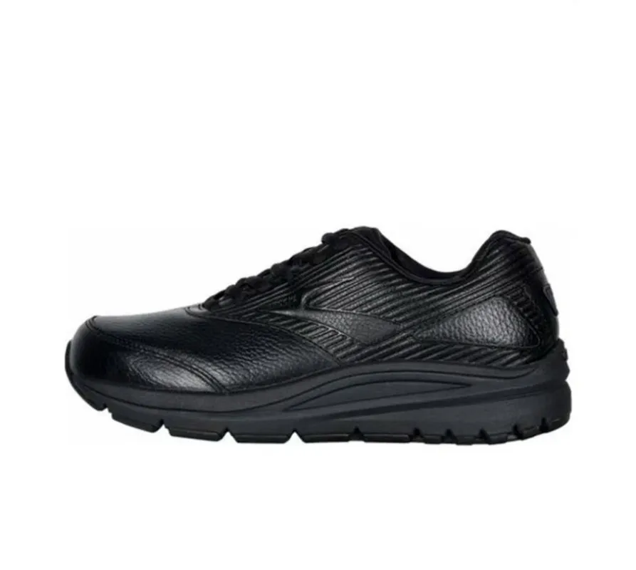 Brooks Addiction Walker 2 shock-absorbing, breathable, supportive, and cushioned casual sports running shoes in black