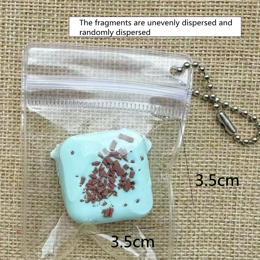 Juguete para apretar pan tostado de simulación blanda, juguete de silicona para aliviar el estrés, Mini descompresión divertida, juguetes antiestrés de rebote lento para adultos