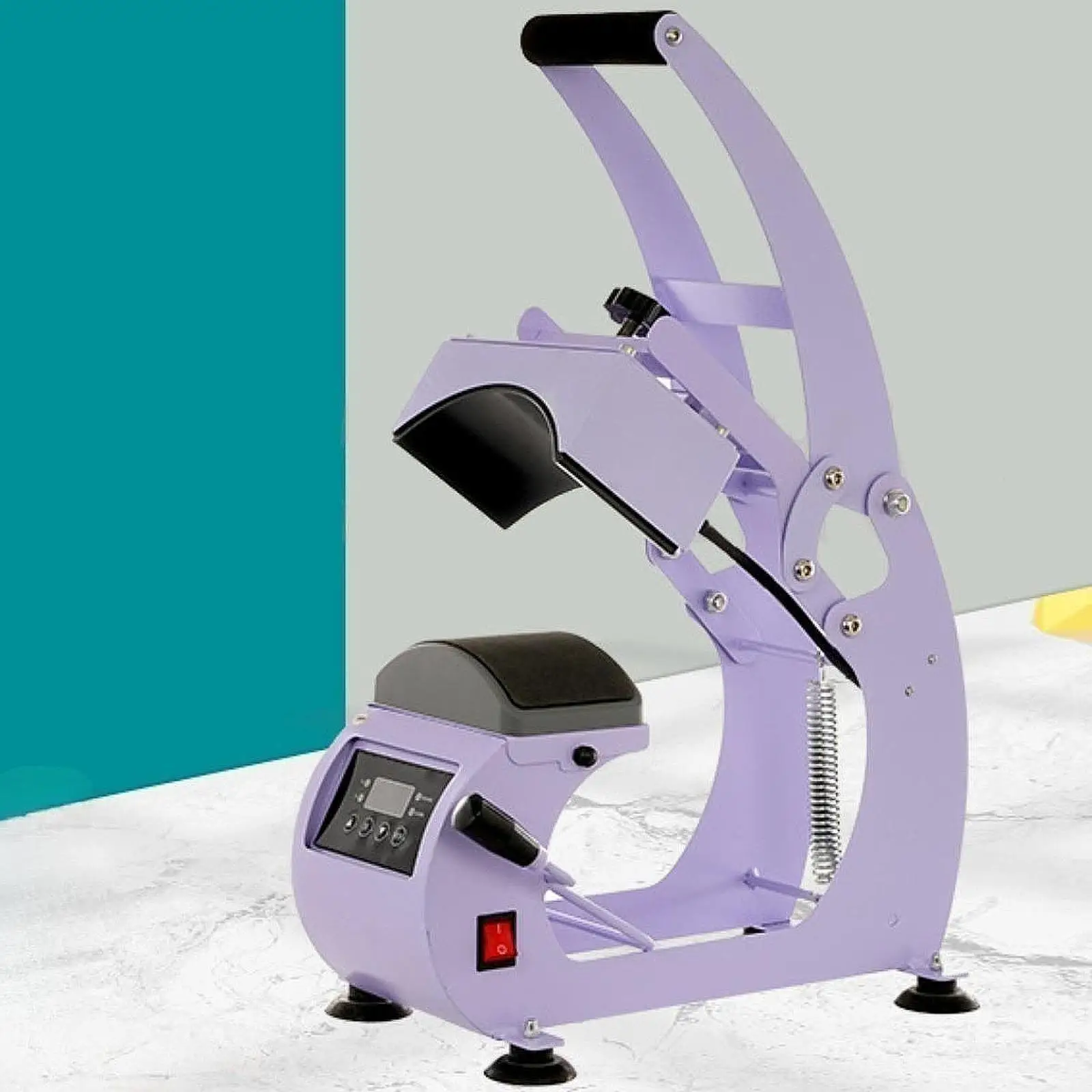 آلة الصحافة الحرارة 0-250 درجة مئوية شاشة ديجيتال أداء مستقر المهنية التحكم في درجة الحرارة قبعة الصحافة الحرارة