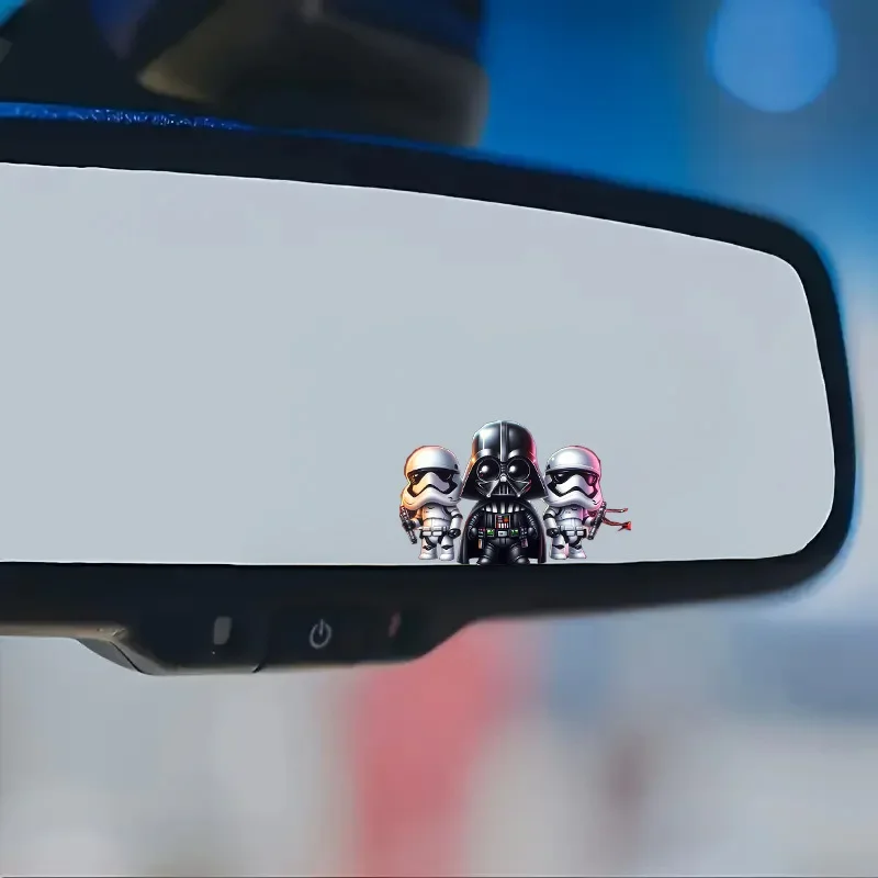 

1 шт., наклейка с героями мультфильмов для автомобиля, мотоцикла, научная фантастика, декоративная наклейка на зеркало заднего вида, уникальная внешняя настройка авто мото