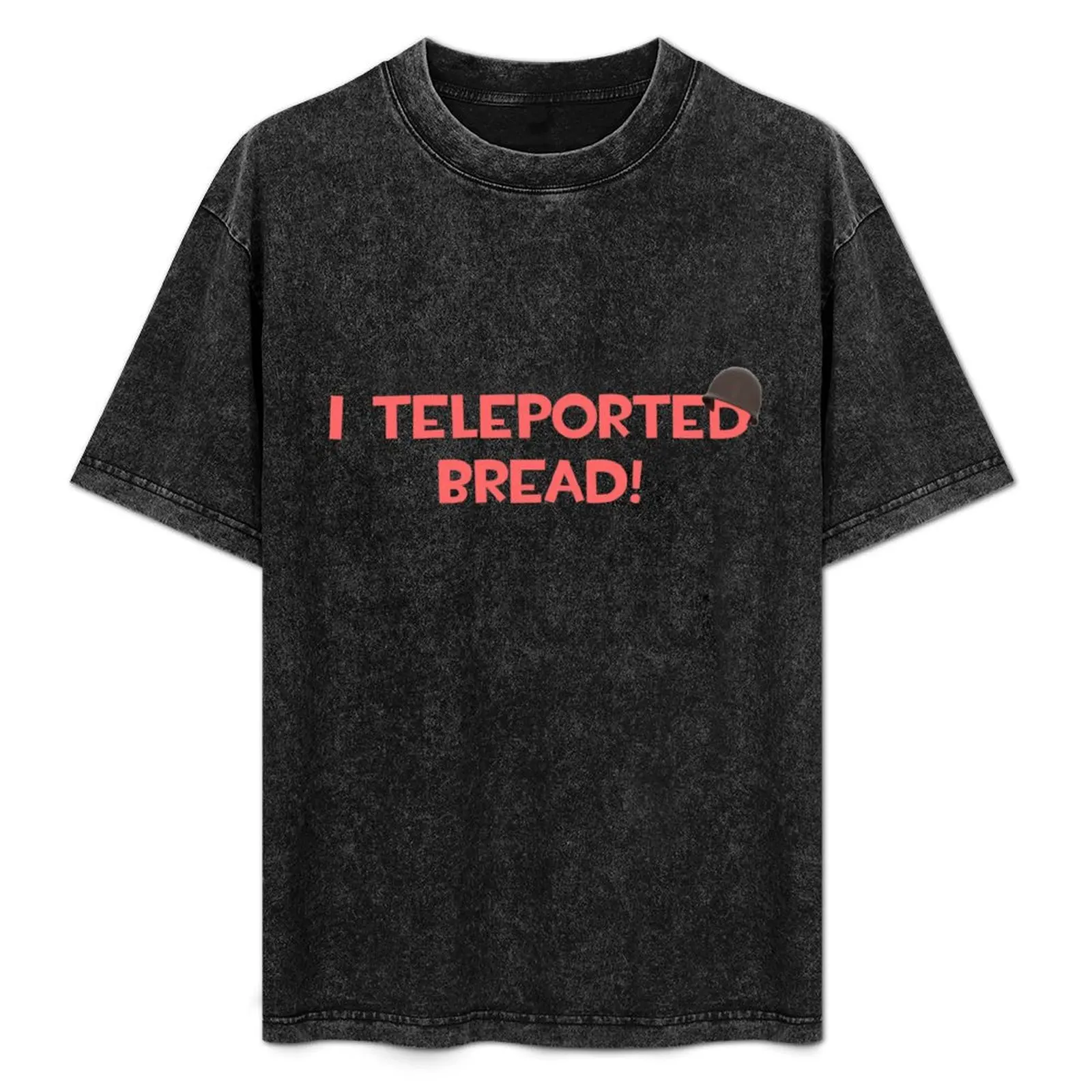 

Team Fortress 2 TF2 I Teleported Bread! TF2 Soldier Funny White Red Text T-Shirt Sun Protective Outdoor Tee Top