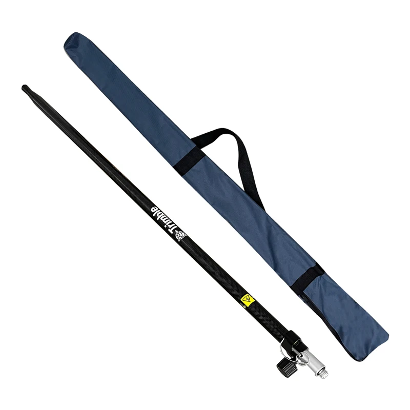 with logo Carbon Fiber Telescopic gps Pole GPS RTK Survey Pole for trimble GPS From 1.25M To 2.1M 5/8 thread
