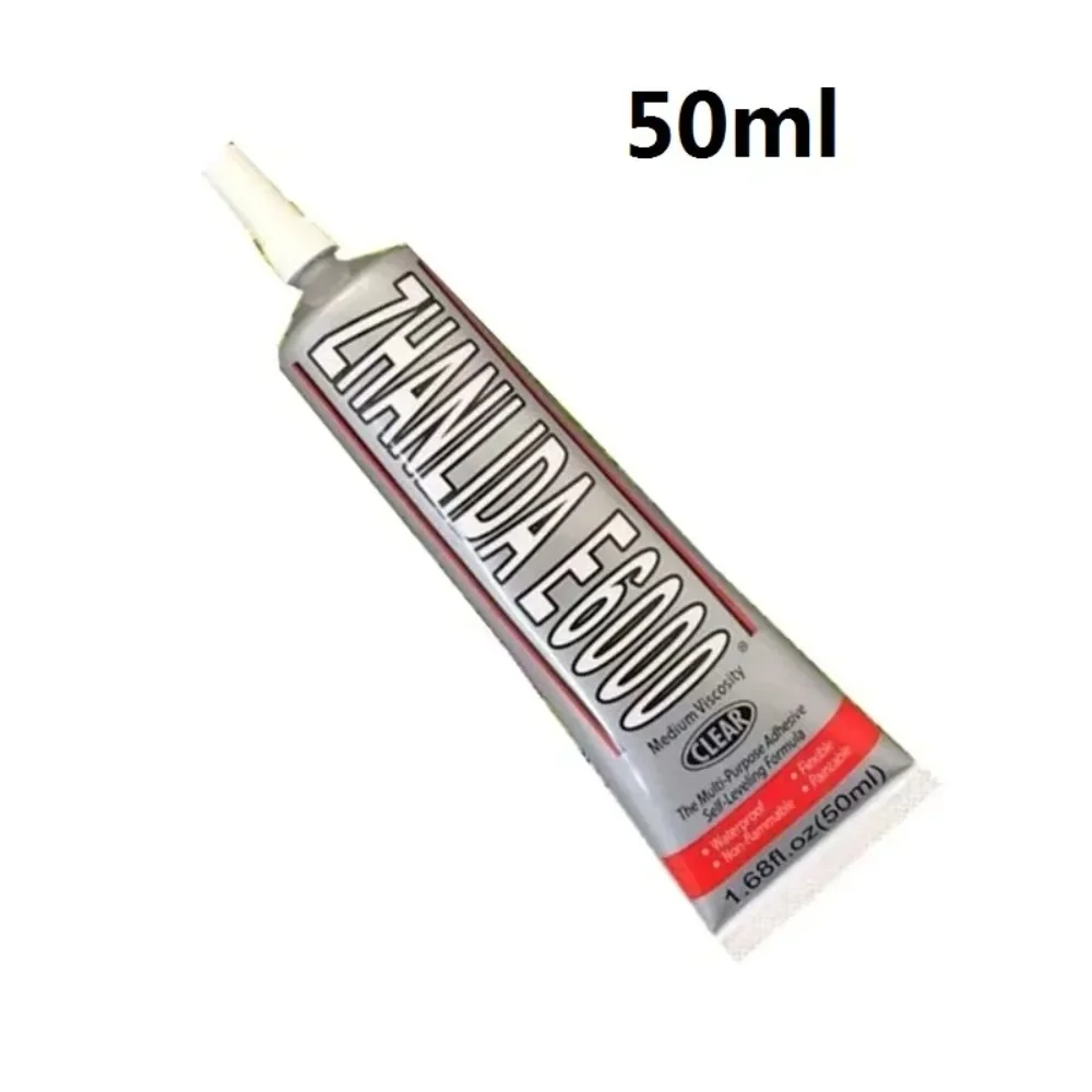 E6000 50ml Multipurpose Adhesive Make Crystal Jewelry Crafts Repair Phone Glass Screen Nail Gel Office Home Supply Bonding Tool