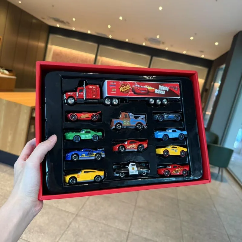 In Stock Cars Sliding Diecast Alloy Racing Model Toys Car Jackson Board Teeth Sheriff Car King Toy Car Set Surprise Toys Gifts