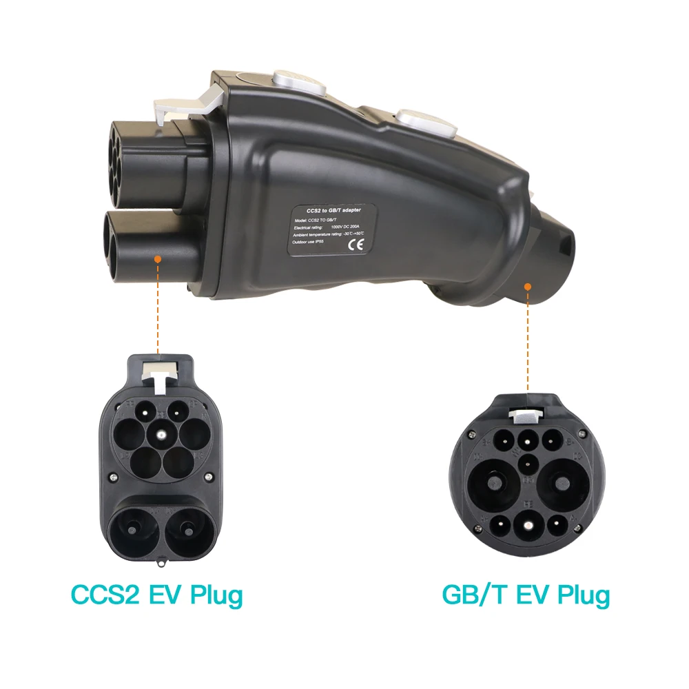 GOODCELL CCS2 to GB/T EV Converter Adapter DC 200A 1000V 200KW CCS Combo 2 to GBT Electric Vehicle Charging Adaptor