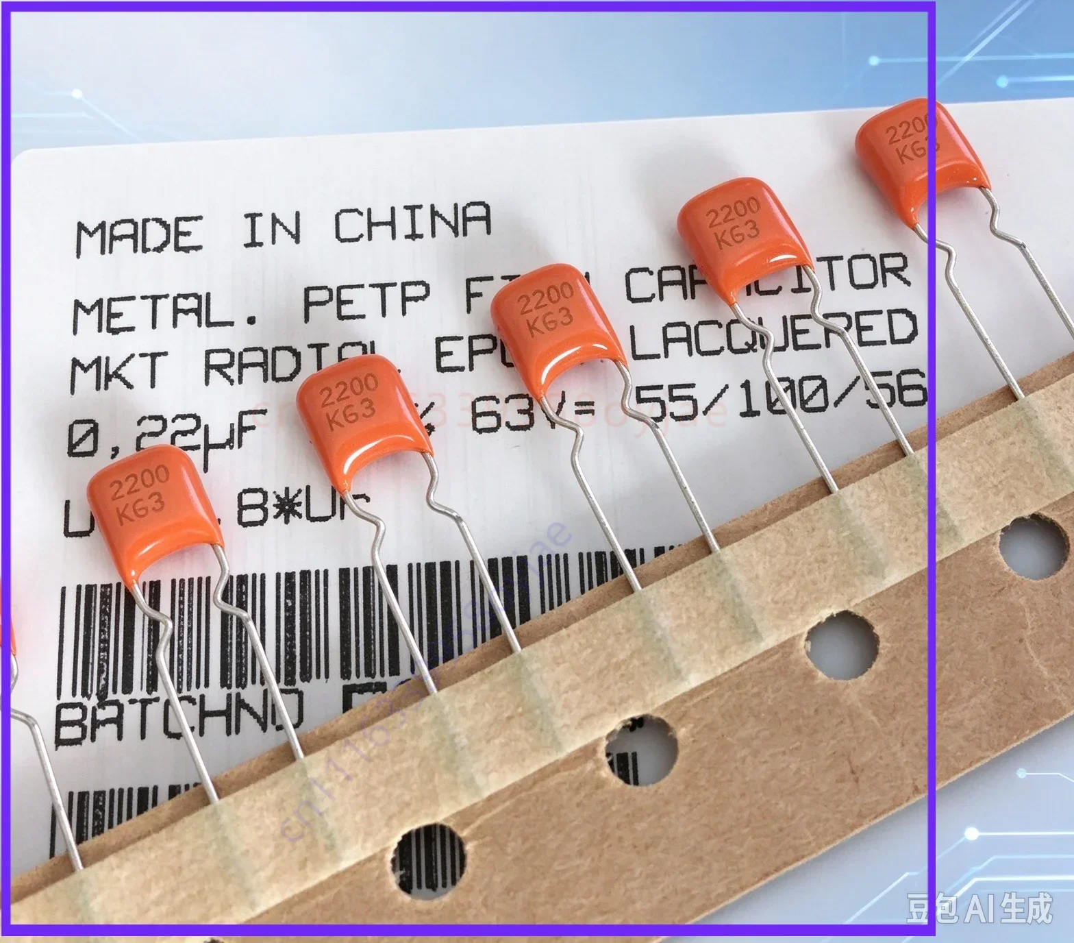Genuine for PHILIPS MKT 0.22UF 224K 63V 5mm Pitch   200pcs