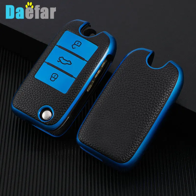 TPU Leather Car Flip Key Case Cover For Roewe RX5 MG3 MG5 MG6 MG7 MG ZS GT GS 350 360 750 Bag Shell Protector Accessories