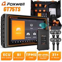 Foxwell GT75TS OBD2 Diagnostic Tools Bi-Directional Scan Diagnostic Tools ECU Coding TPMS Relearn/Activate/Program OBD2 Scanner