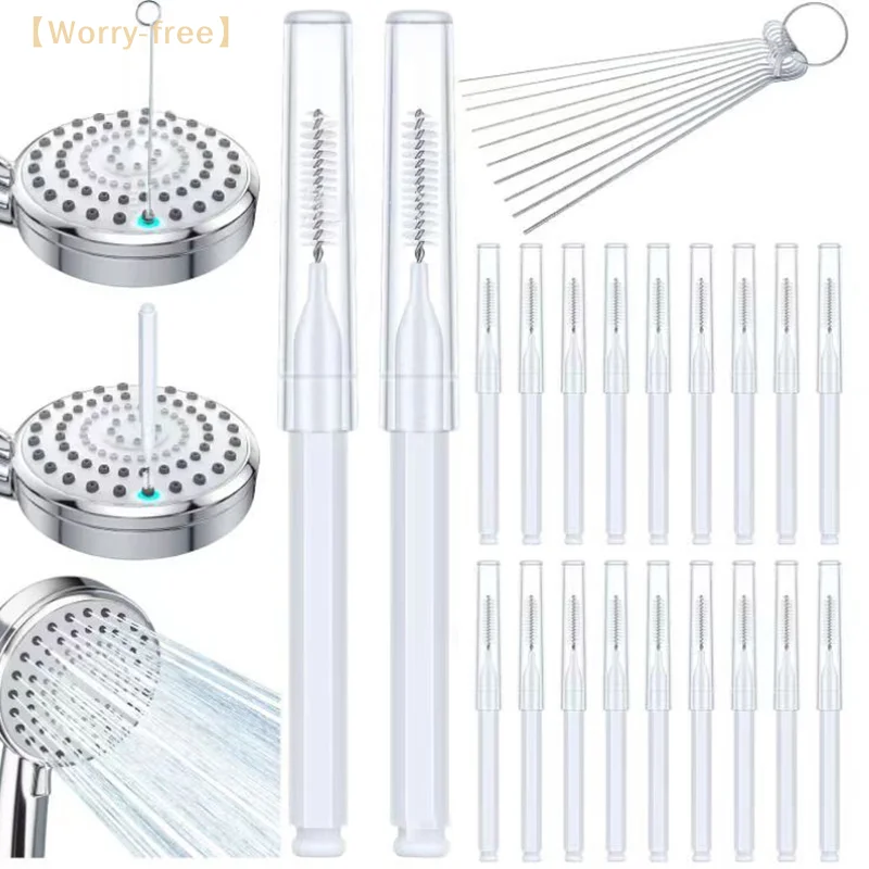 Mini Shower Unclogging Brush Cleaning Needle Brush Household Bathroom Lotus Canopy Gap Cleaning Shower Head Cleaner Tool