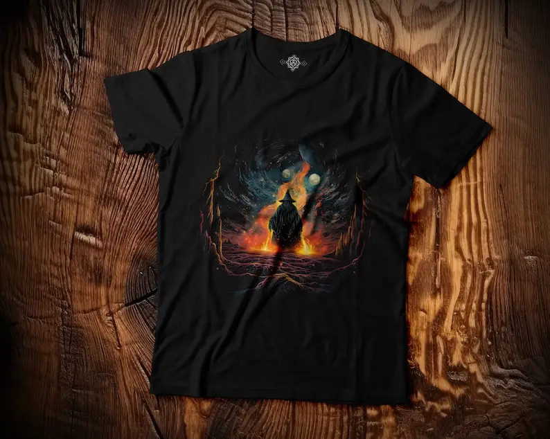 The Wizard of Cinder! US T Shirt Dice DnD D20 Gaming Rpg D And D Cool Gift Art Retro Top Tee Limited Edition