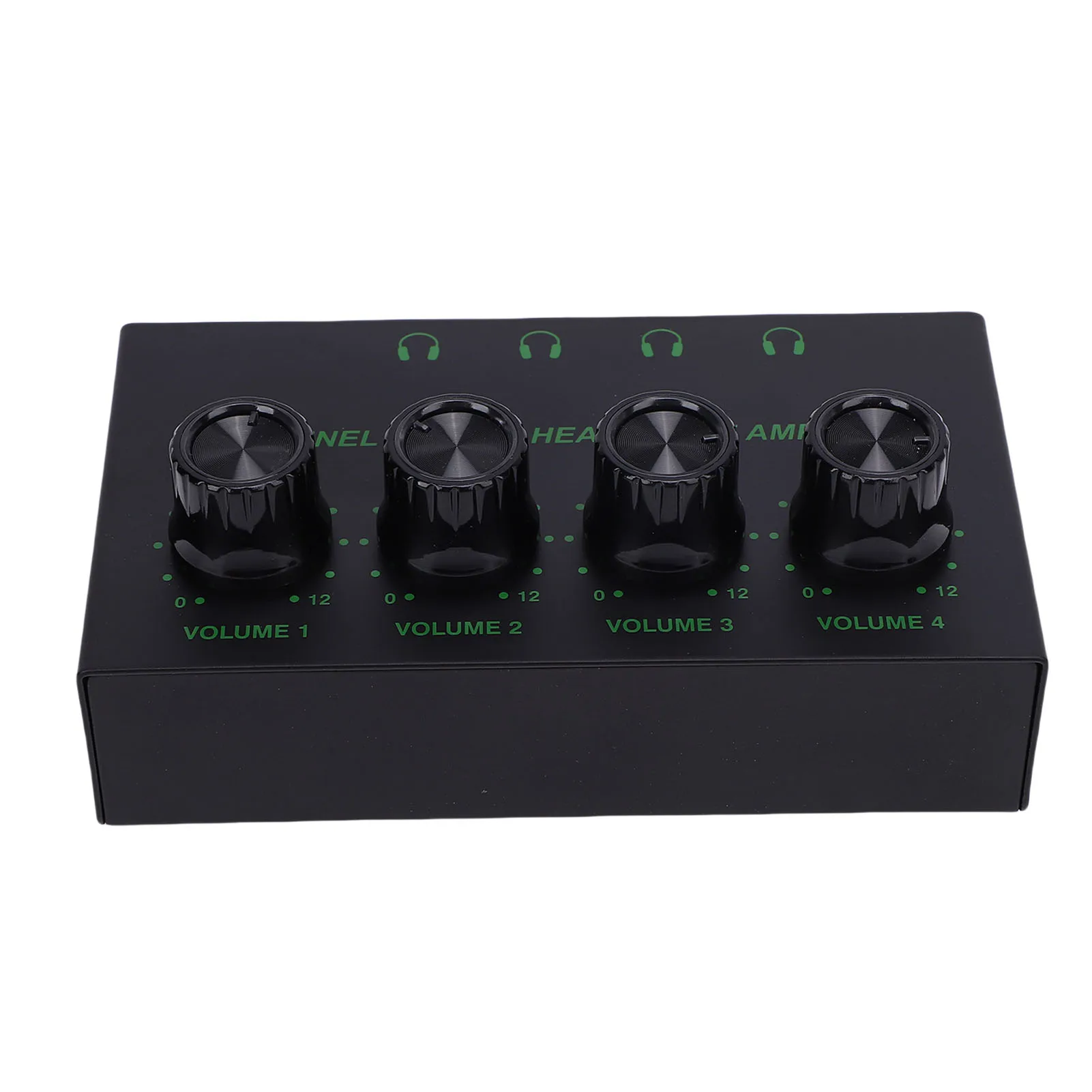 4 Channel Headphone Amplifier USB Power Supply Port Knob Volume Adjustment Stereo Headphone Amplifier