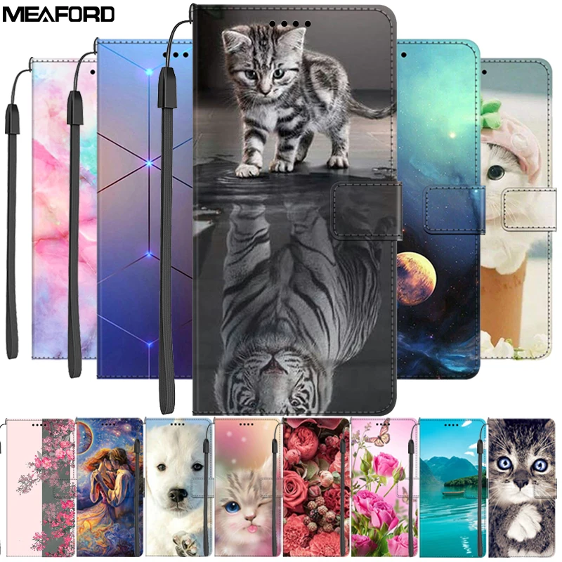 Flip Leather Cases For Xiaomi Poco X5 Pro PocoX5 5G Wallet Stand Book Cat Cartoon Phone Cover for Xiaomi Poco X5 Pro Coques Bags