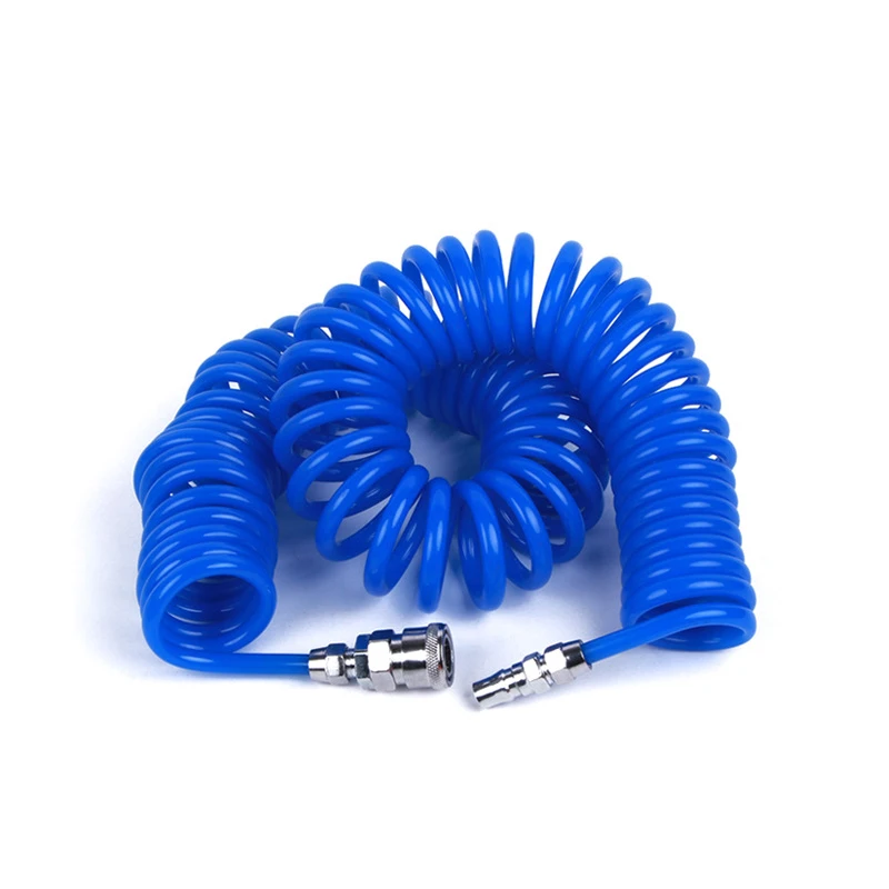 3M PU 8mm x 5mm Polyurethane Air Compressor Hose Tube With Fitting Flexible Tool Connector PU0805 Spring Tube Spiral Pipe