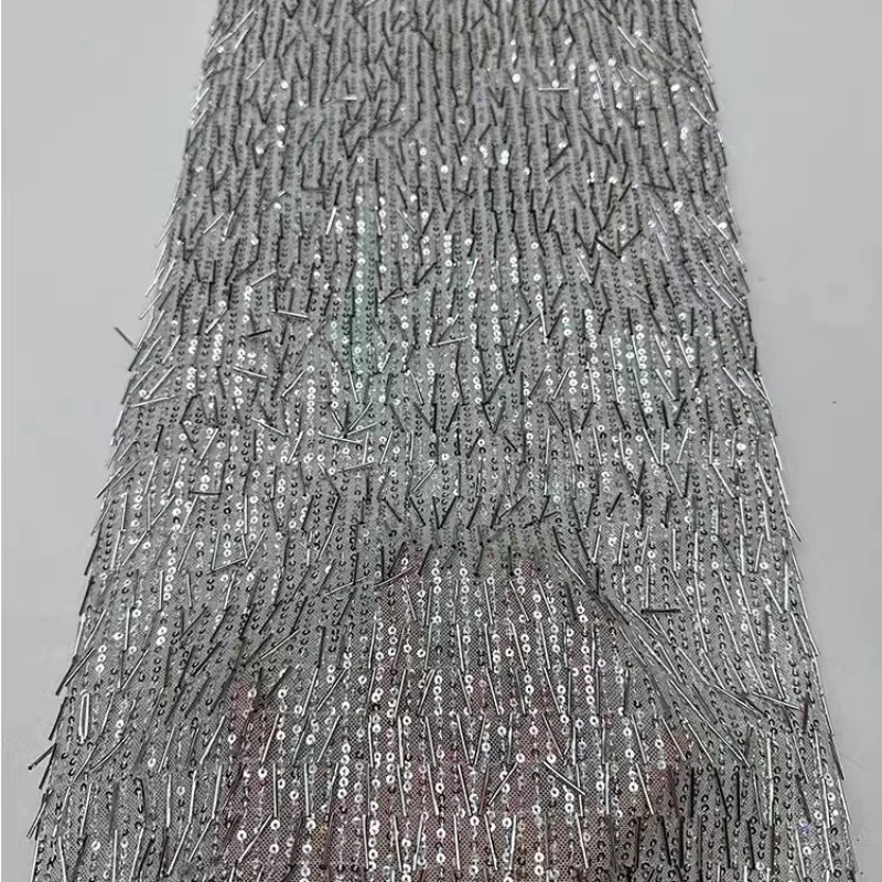 

3mm Sequin Embroidered Mesh Fabric for DIY Sewing Dress Performance Costume Luggage Bags Clothing Fashion Material Cloth