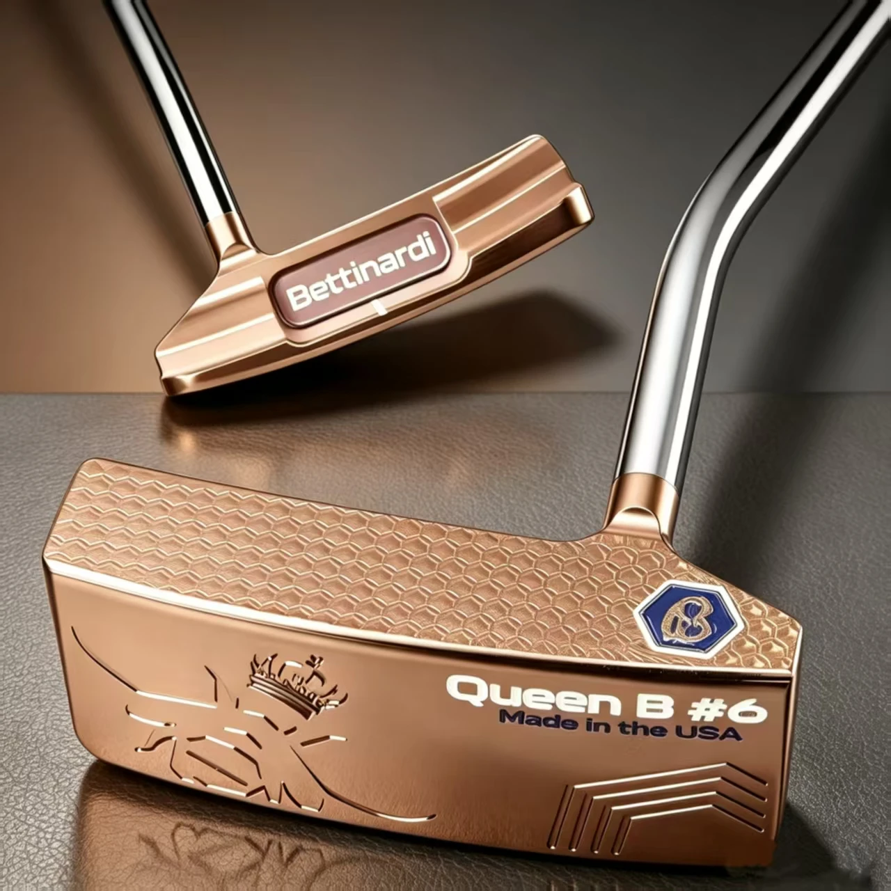 New Golf Putter B # 6-Lever Shaft/Milled Club Head/With Cap Cover