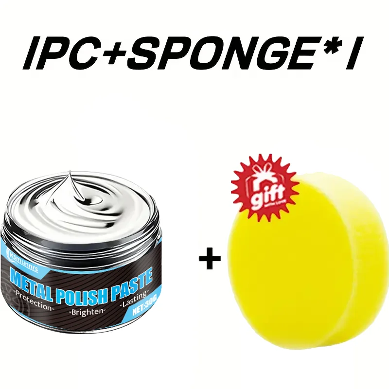 Metal Polishing Kit (Multi-Purpose): Fast Shine Restore for Stainless Steel/Chrome/Aluminum, Oxidation Removal, RV/Car/Bathroom