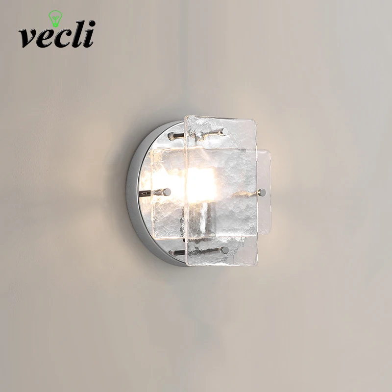 Mid Century Glacier Wall Lamp Vintage Artistic Industrial Style for Café Shop Decorative Lighting
