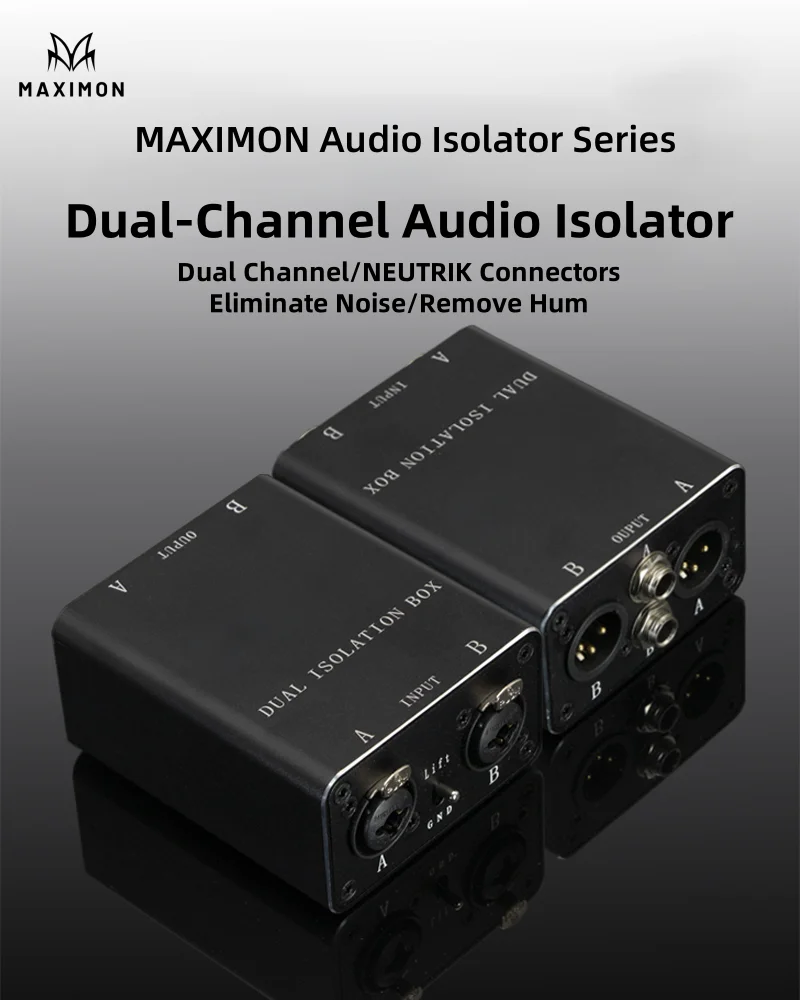 Professional Audio & Video Connectors Cannon Audio Isolator for Eliminating Acoustic Noise and Current Noise Removal