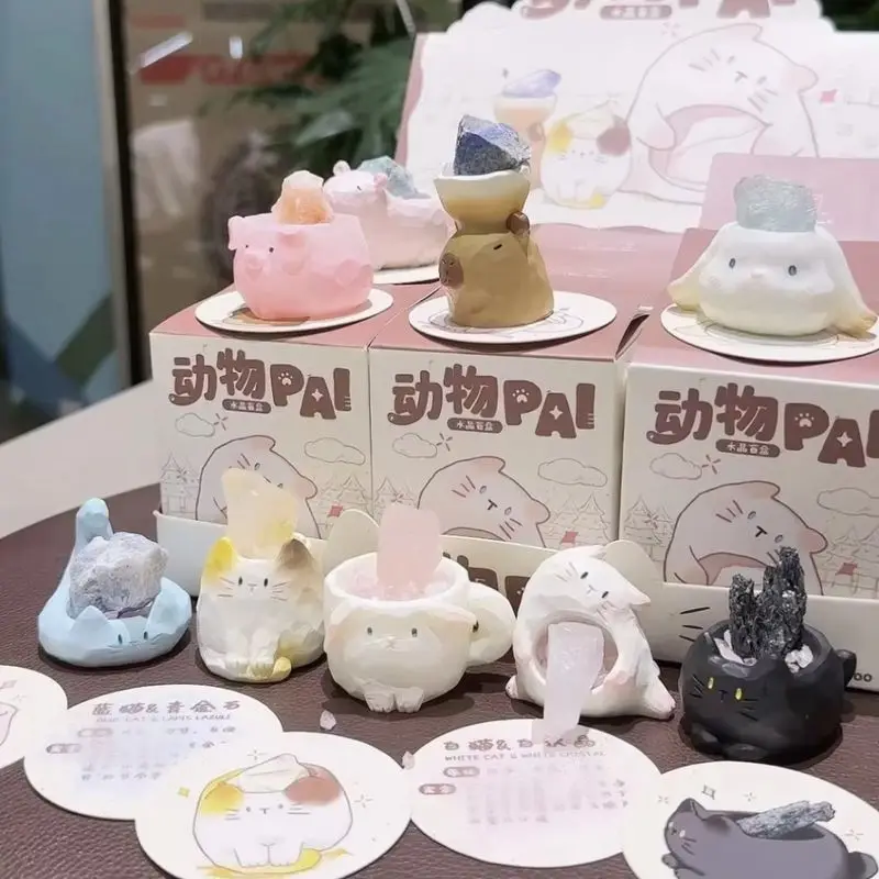 

Симпатичные животные Pal Crystal Blind Box Модный каменный декор для рабочей станции Идеально подходит для комнаты, поделок и настольных игрушек на день рождения, подарки, Лидер продаж