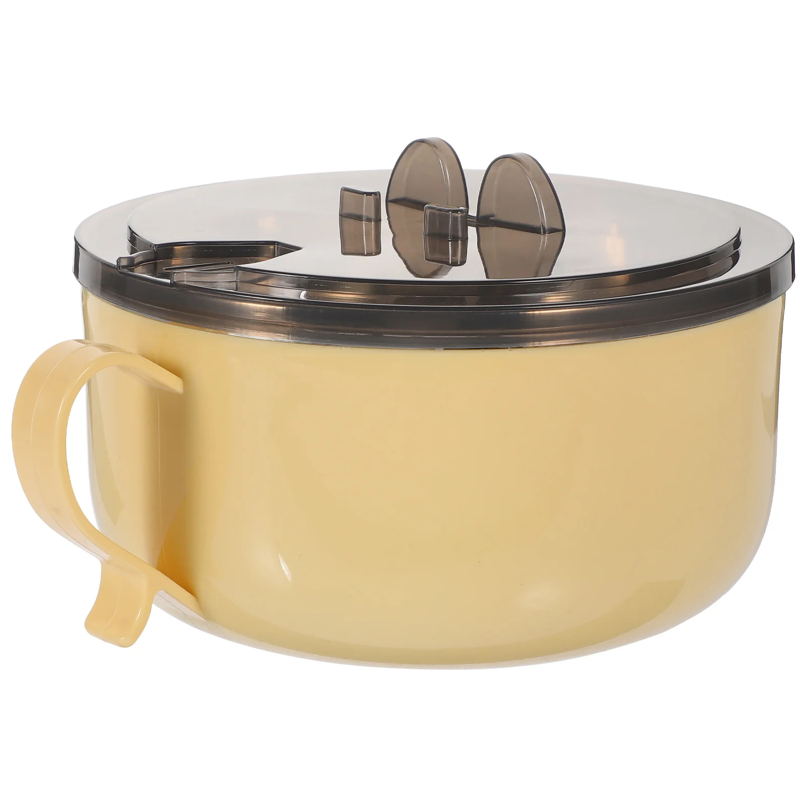 

Instant Noodle Bowl Stainless Steel Portable Lunch Container Anti-Scalding Handle for Outdoor Camping Picnic Hiking Soup