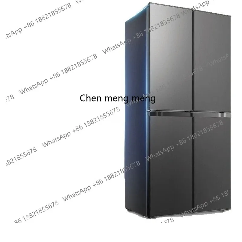 H Air-cooled cross door household ultra-thin folio double door first-class energy efficiency refrigerator H