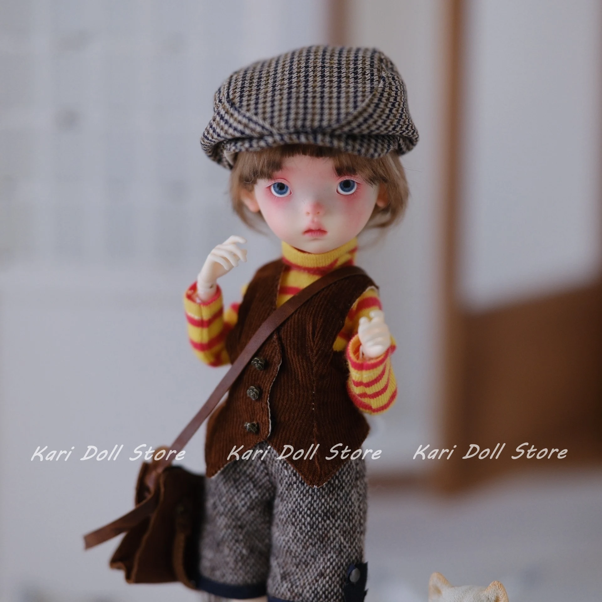 Kari Doll Clothes and skirts 2025 French Japanese retro-style striped base layer shirt vest baby suit for Landazz Landoudou Doll