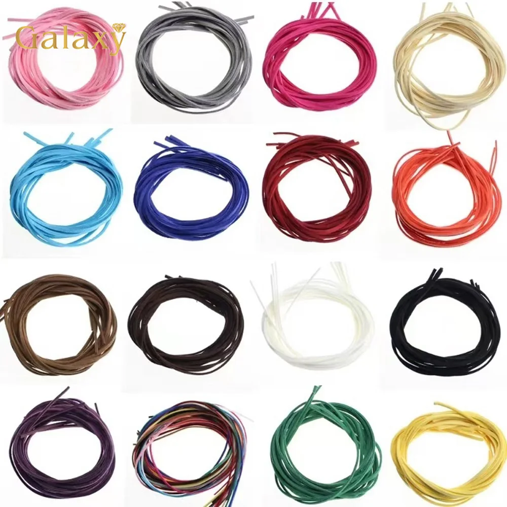 10m/Lot 1m 2.6mm 38 Colors Flat Korean Velvet Thread Faux Suede Leather Cord Rope Thread to Make Braided Bracelet Necklace Cord