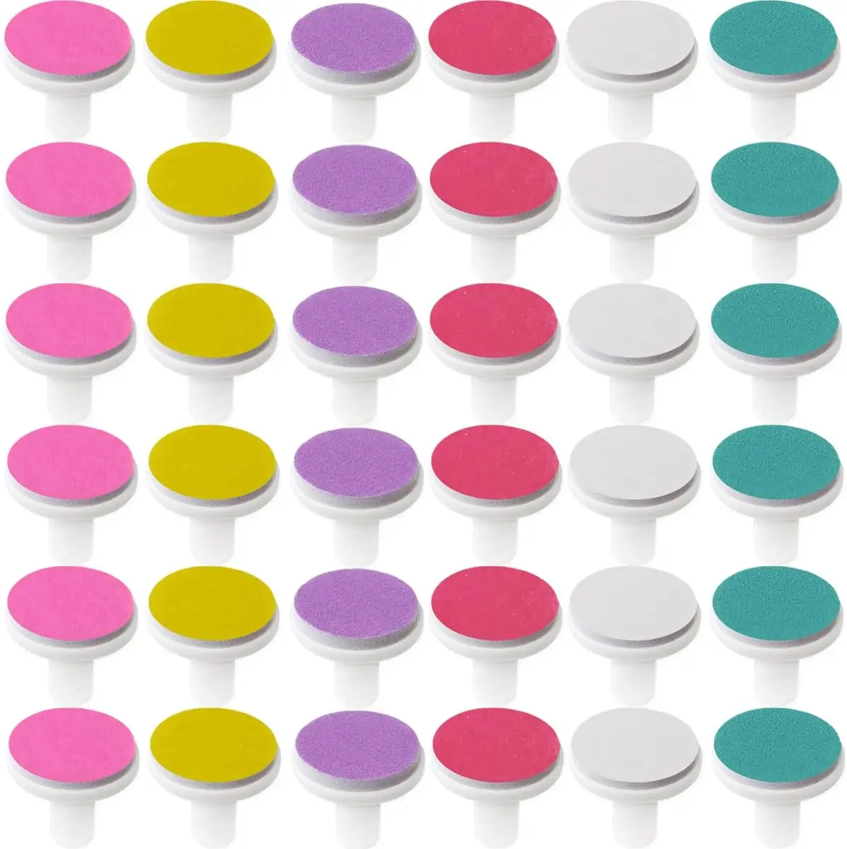 

36PCS Baby Nail File Pads Replacement Heads for Electric Nail Trimmer with 6 Colors for Infants and Adults