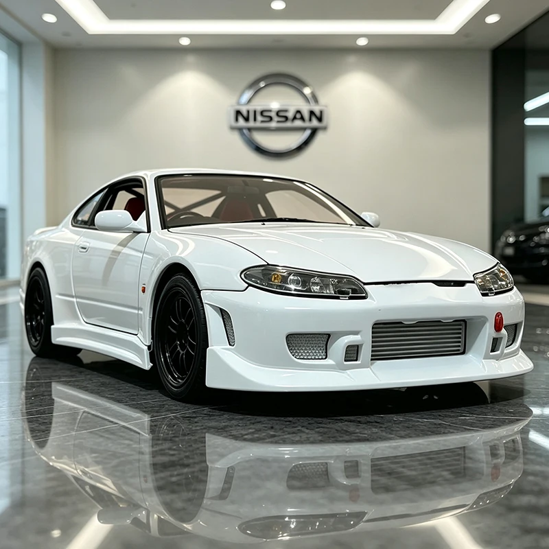 WELLY 1:24 Nissan Silvia S15 Legierungsauto, Modellfahrzeug, Miniatur-Modellauto für Sammler und als Geschenk