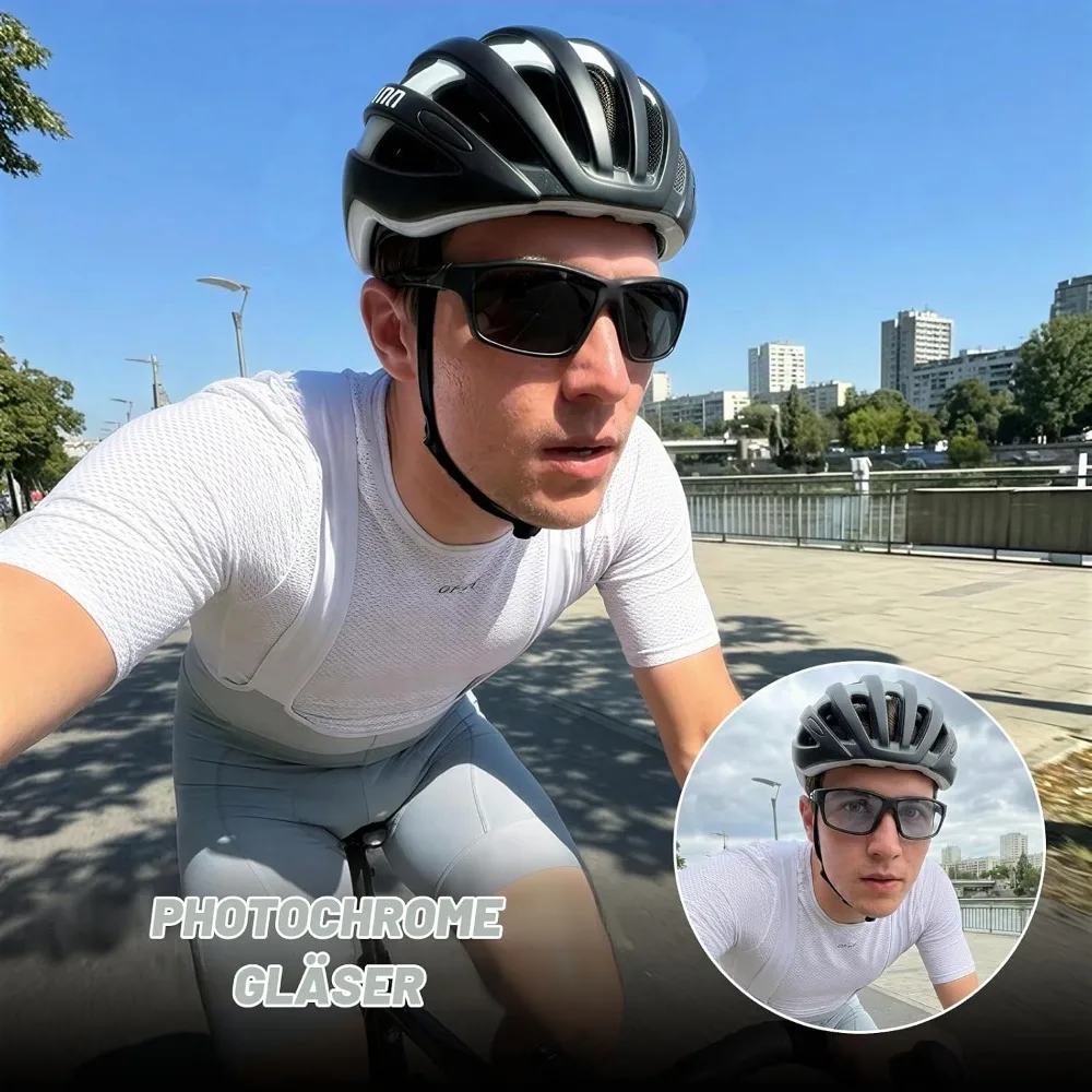 Occhiali da ciclismo Coolear da uomo, fotocromatici, con protezione UV400 polarizzata