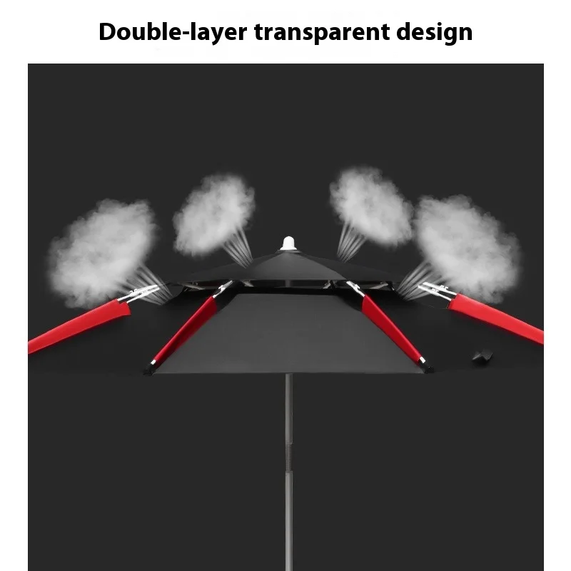 

Открытый пляжный зонт для кемпинга и рыбалки, защита от солнца, водонепроницаемый регулируемый зонт с навесом