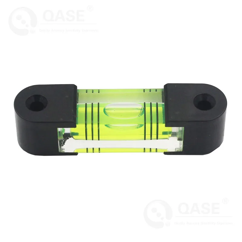 Square Bubble Level with Ear Spirit Level Ruler Accessories with Mounting Hole Mini Bar Leveler Horizontal Adjustment Tool 1PCS