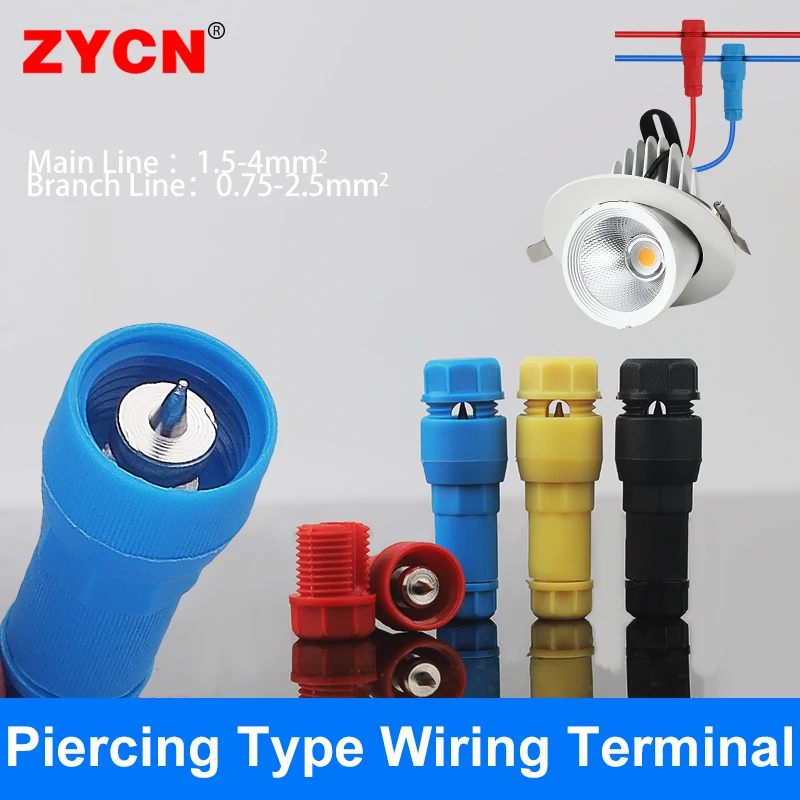 Fastlock Piercing Quick Connector Outdoor Lighting Fixtures Piercing Type Waterproof Crimp Wiring Terminal