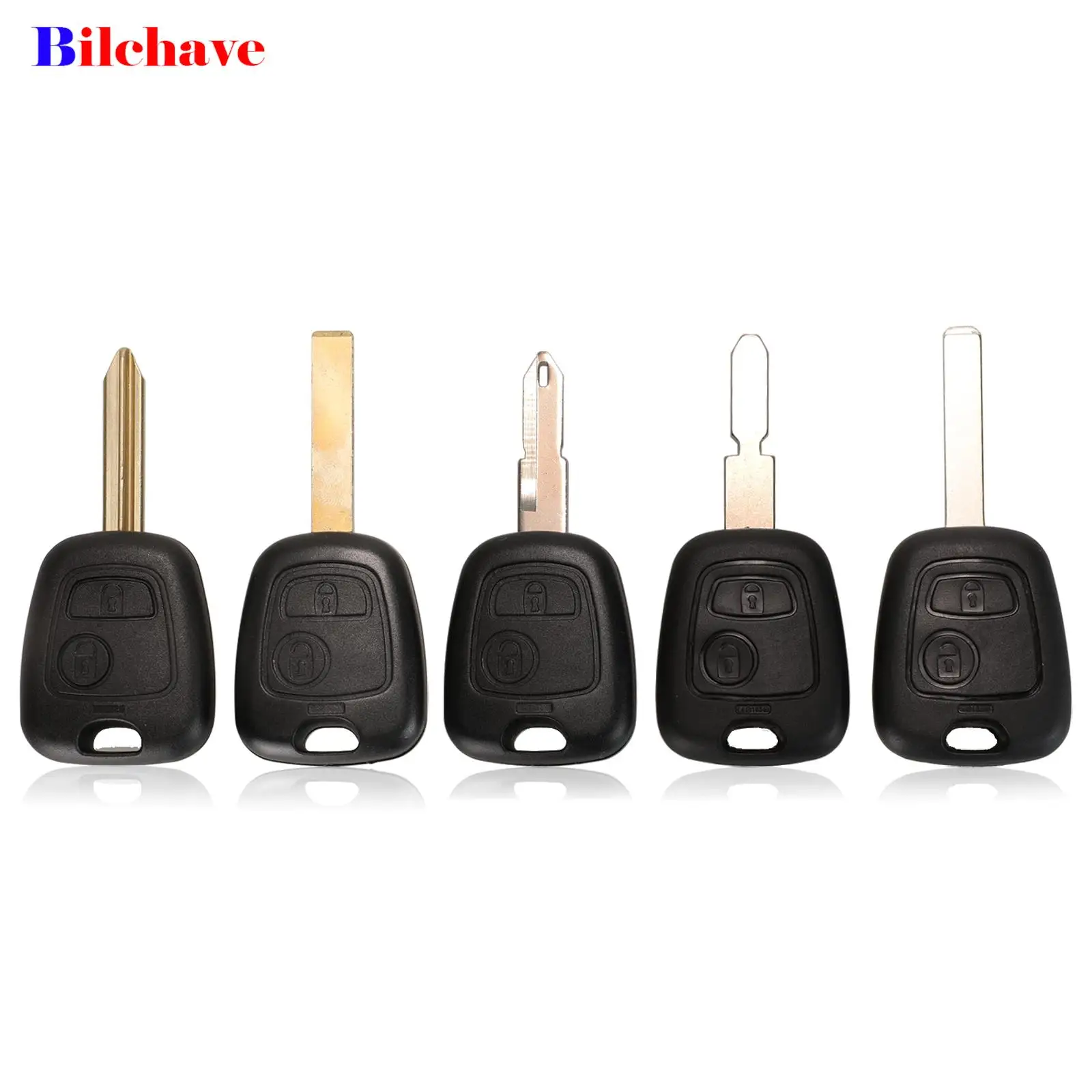 jingyuqin 2 Buttons Remote Car Key Case Shell Fob For Citroen C1 C4 XSARA Picasso Fit Peugeot 106 107 207 307 407 206 306 406