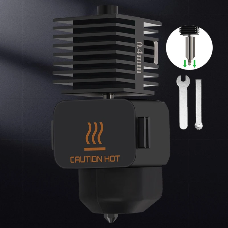 

Для Bambu Lab A1 Mini Upgrade Hotend Kit — съемная сборка с насадкой из закаленной стали, устойчивая к истиранию для 3D-печати