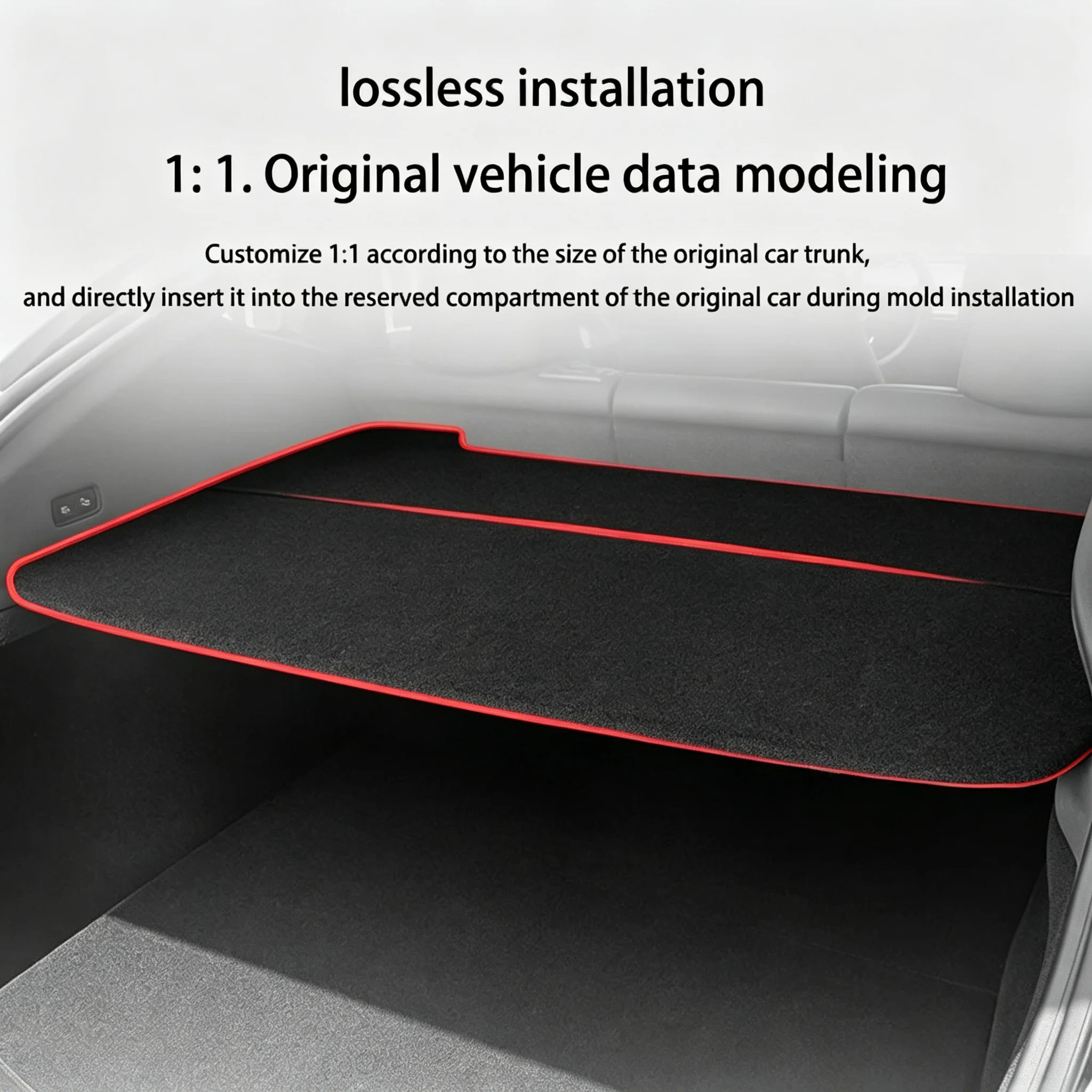 Suitable for Tesla Model Y Juniper 2025 Trunk Partition Board Trunk Lid Curtain Additional Storage Space Automotive Accessories