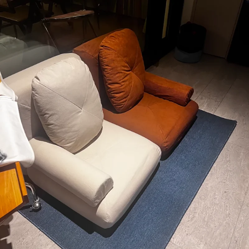 Nordic Single Sofa Small-sized Dual-use Tatami for Modern Living Room Bedroom Leisure Chairs Comfortable Furniture 60x60x40cm