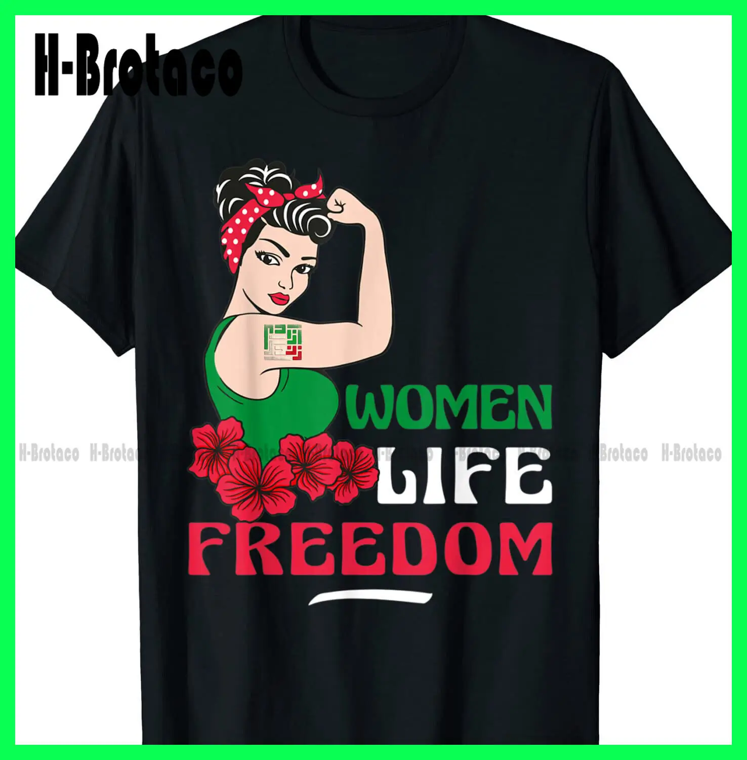 Woman Life Freedom Iran Zan Zendegi Azadi Persian Iranian T-Shirt S-5XL womens white tshirt Custom Gift Xs-5Xl Streetwear