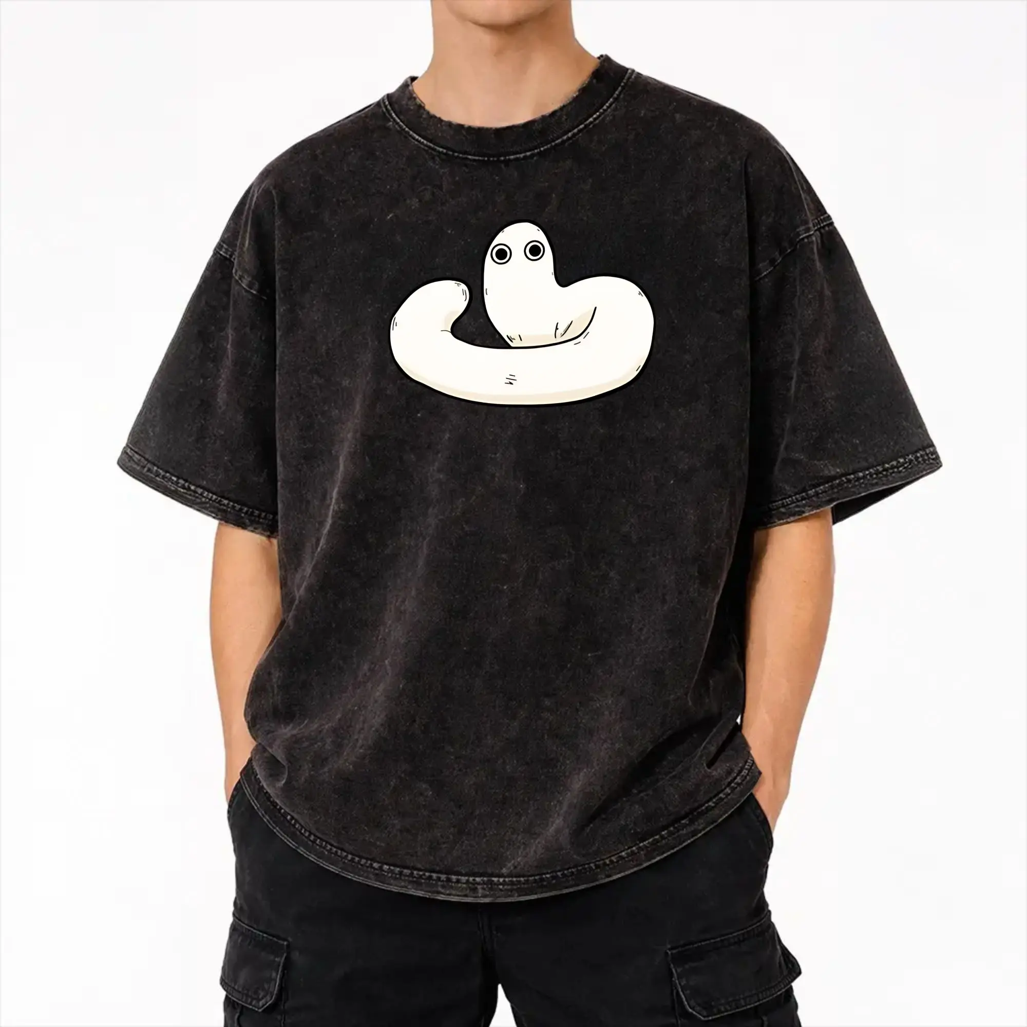 Harajuku Washed Shirt Mystic Brushbuddy Witch Hat Atelier Merch Vintage T-Shirts Oversize  Streetwear Cotton Graphic Tee Shirt