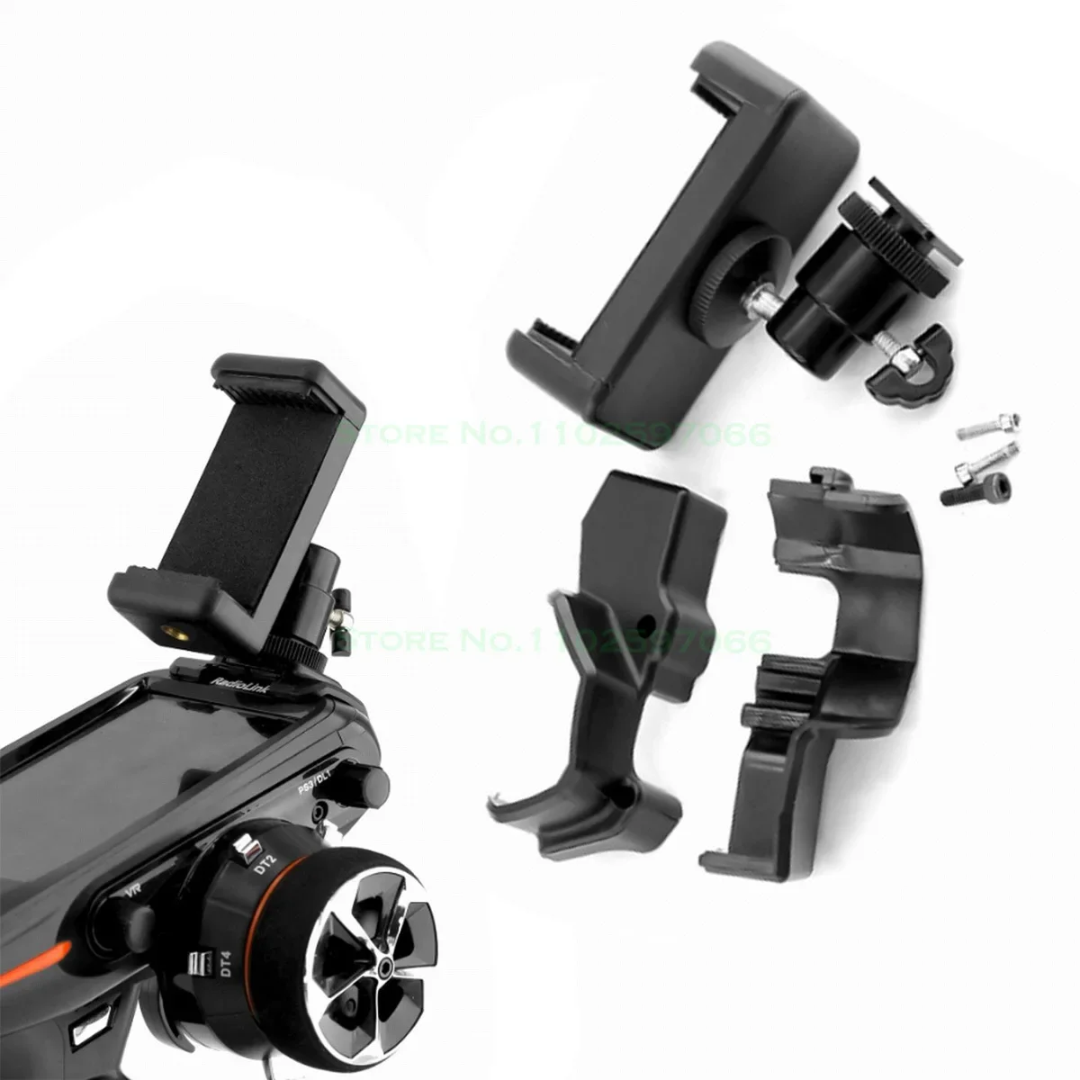 Phone Holder Clip Bracket Monitor Mount Support for RadioLink RC8X 8 Chanel Remote Controller 2.4G RC Car Boat Transmitter