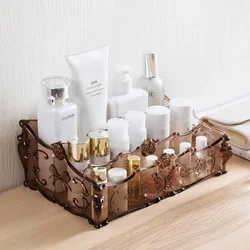 Plastic Makeup Organizer Desktop Storage Box Living Room  Remote Control Container Cosmetics Case