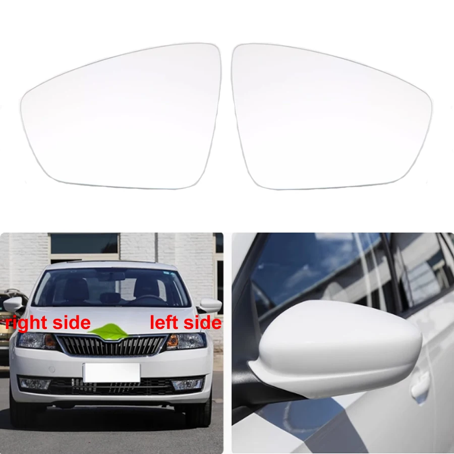 

For Skoda Rapid 2013 2014 2015 2016 2017 Car Accessories Exteriors Part Side Rearview Mirror Lenses Reflective Glass Lens