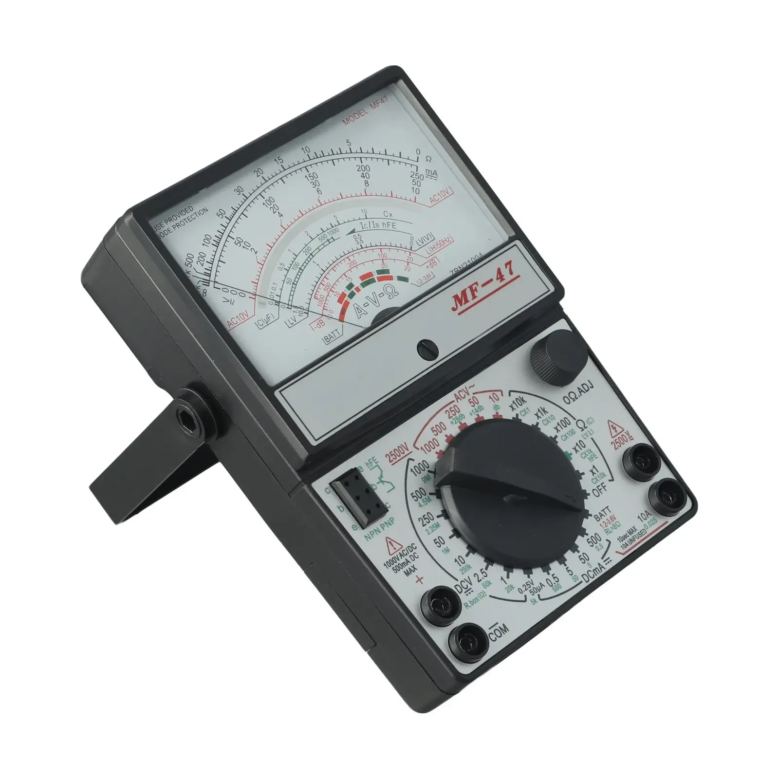 MF47 Analog Multimeter With Battery Test Functionality For Reliable Measurement Of Electrical Parameters At Home Or Work