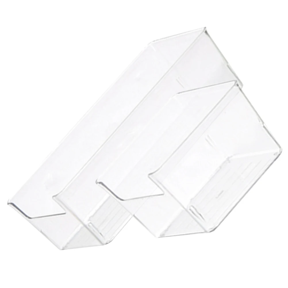 

2pcs Desktop Drawer Storage Boxes Closet Dividers Home Drawer Separator Kitchen Box Bathroom Holder Cosmetics Sorting Acrylic