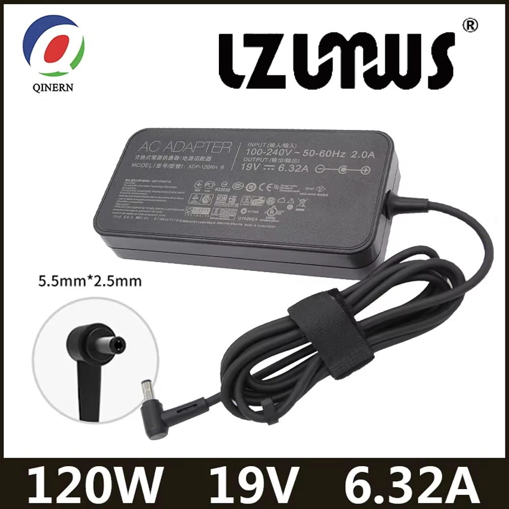 19V 6.32A 5.5*2.5mm 120W Laptop Adapter AC Power For Toshiba Satellite For Asus PA-1121-28 N750 N500 N53S G50 N55 Charger