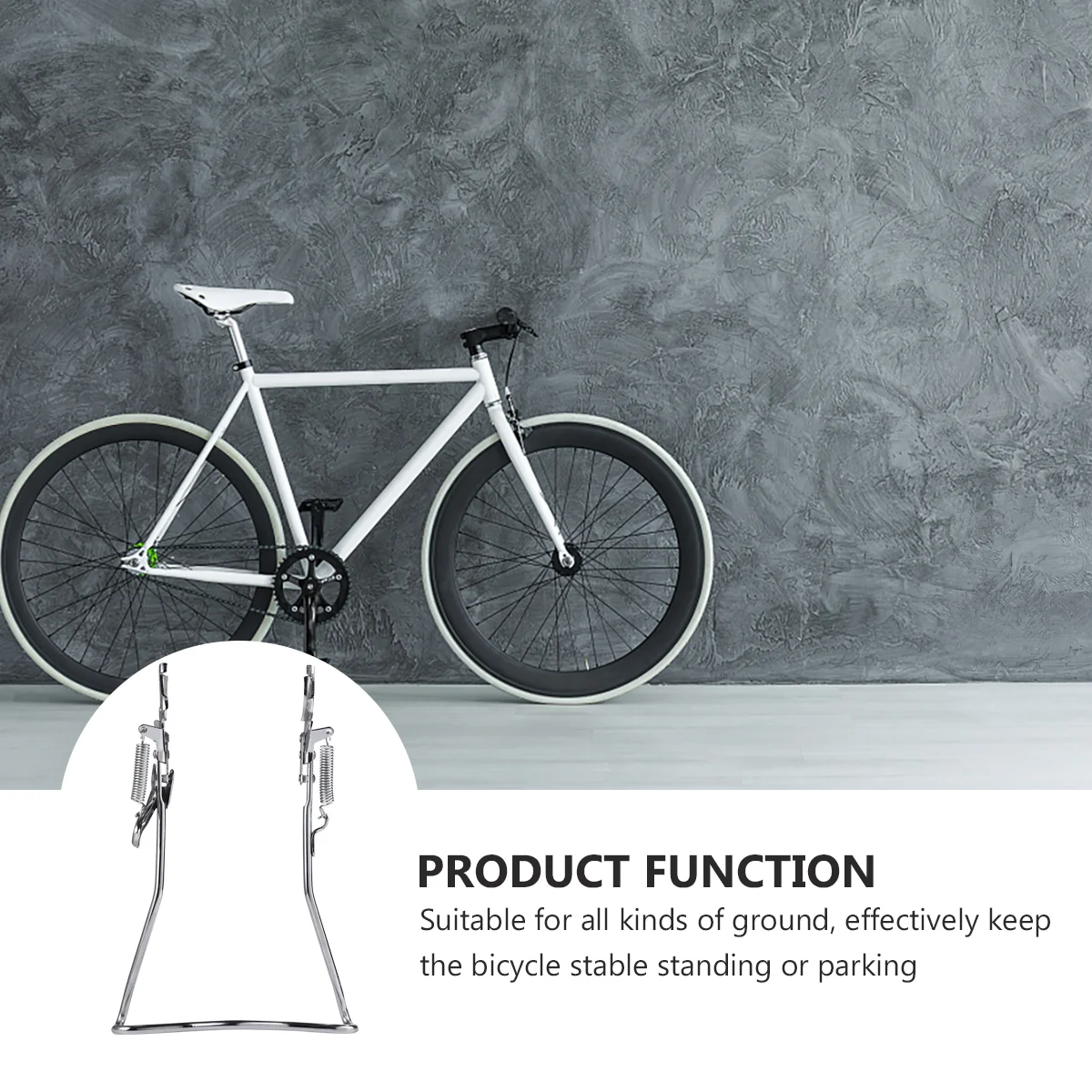 Bicycle Kickstand Floor Storage Accessories Bike Silver Parking Rack Display Baby